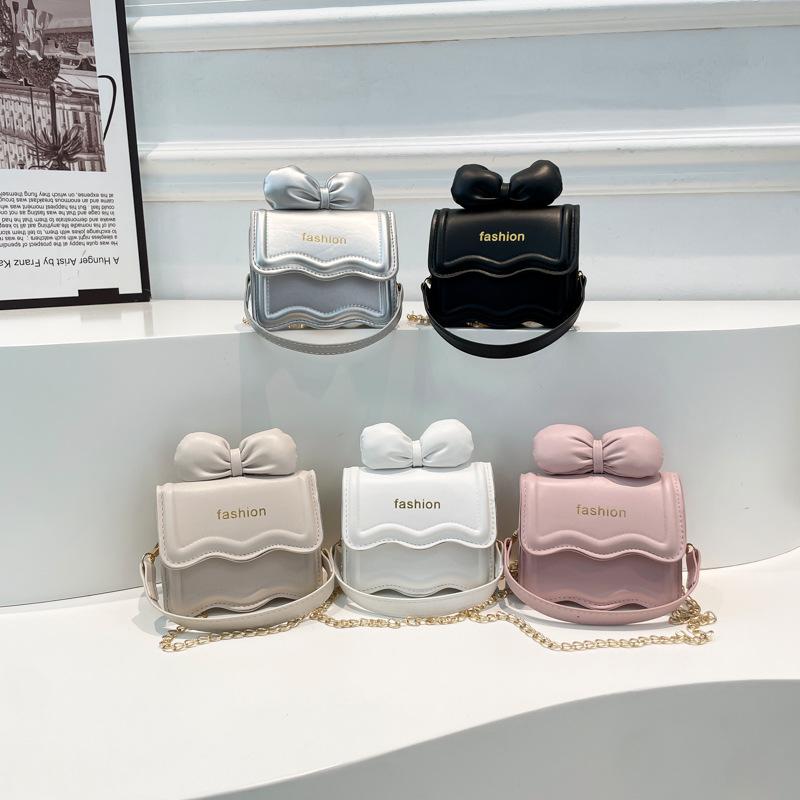 Sweet Girl 2025 Mini Lipstick Women's Crossbody Bag with Bow Chain