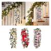 Christmas Decoration 2025 Artificial Wreath Prelit Garland Hanging Ornament for Stairs Door Outdoor Indoor Home Decor