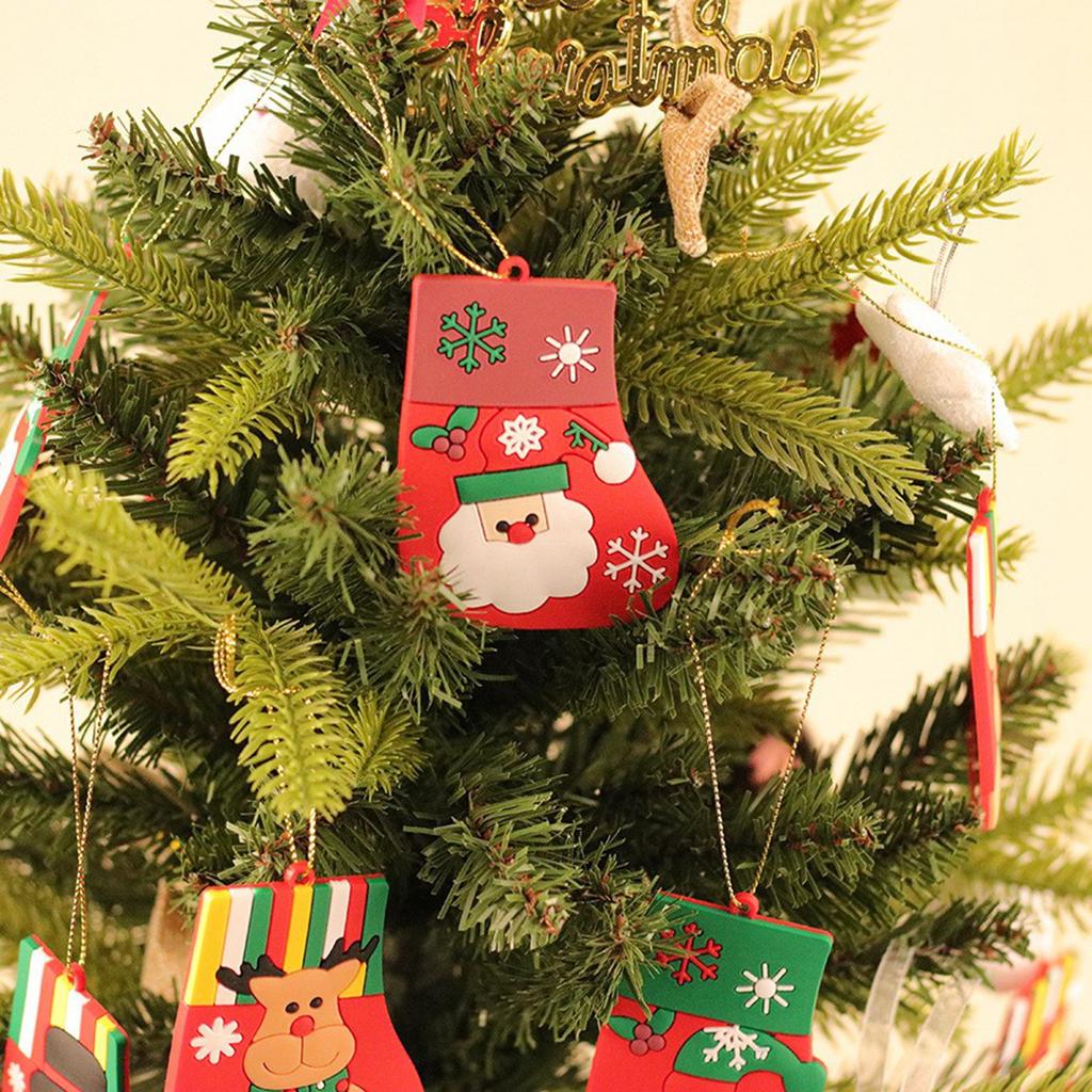 Skarpety świąteczne, Dekoracje na choinkę, Zawieszki, Dekoracje skarpet świątecznych, Prezenty, Miękkie gumowe pierniczki, Bałwany.