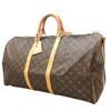 LOUIS VUITTON Monogram Keepal Band Lierre 55 Boston bag Brown Women used