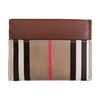 Burberry Classic Stripe Design Leather And Cotton Card Holder Men Accessories Light-Brown 80730701