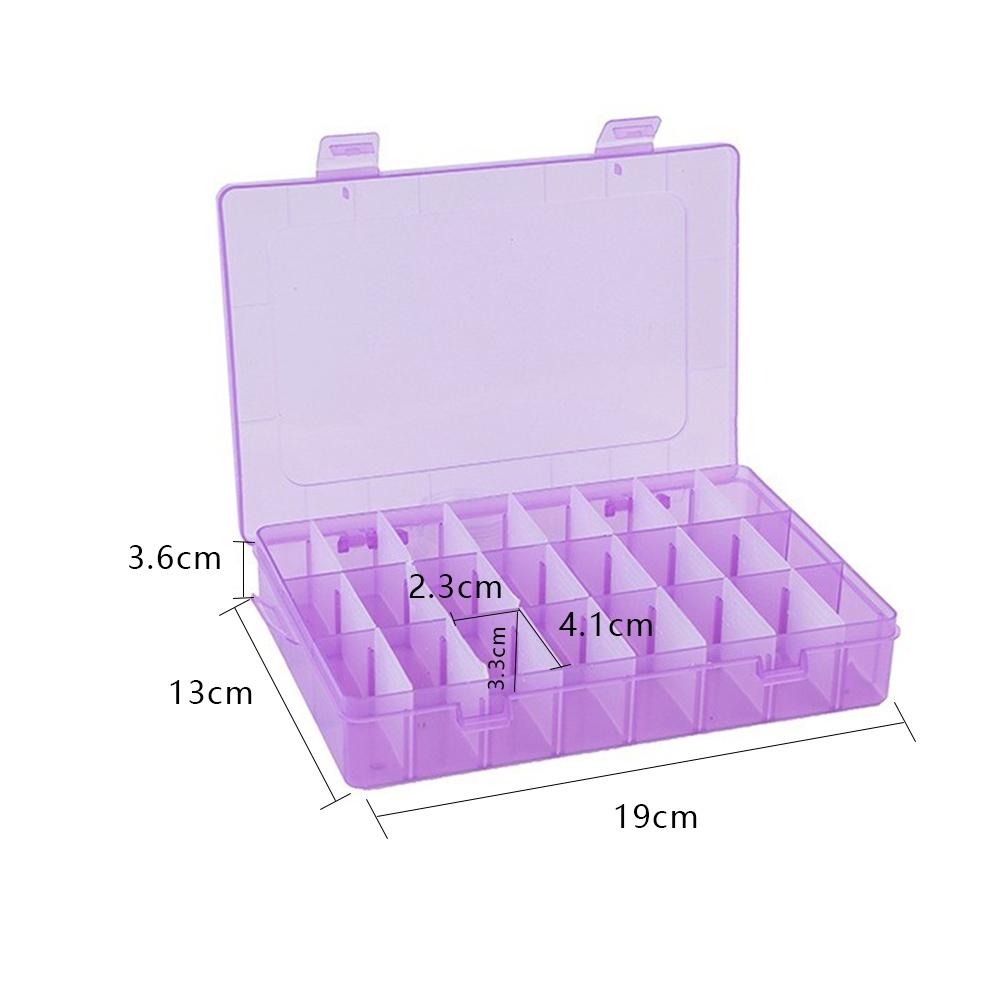 Storage Box Compartment Box 24 Grid High Durability