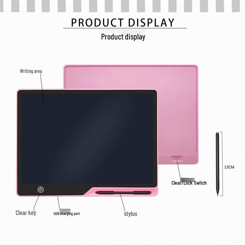 Large Rechargeable LCD Writing Tablet for Kids