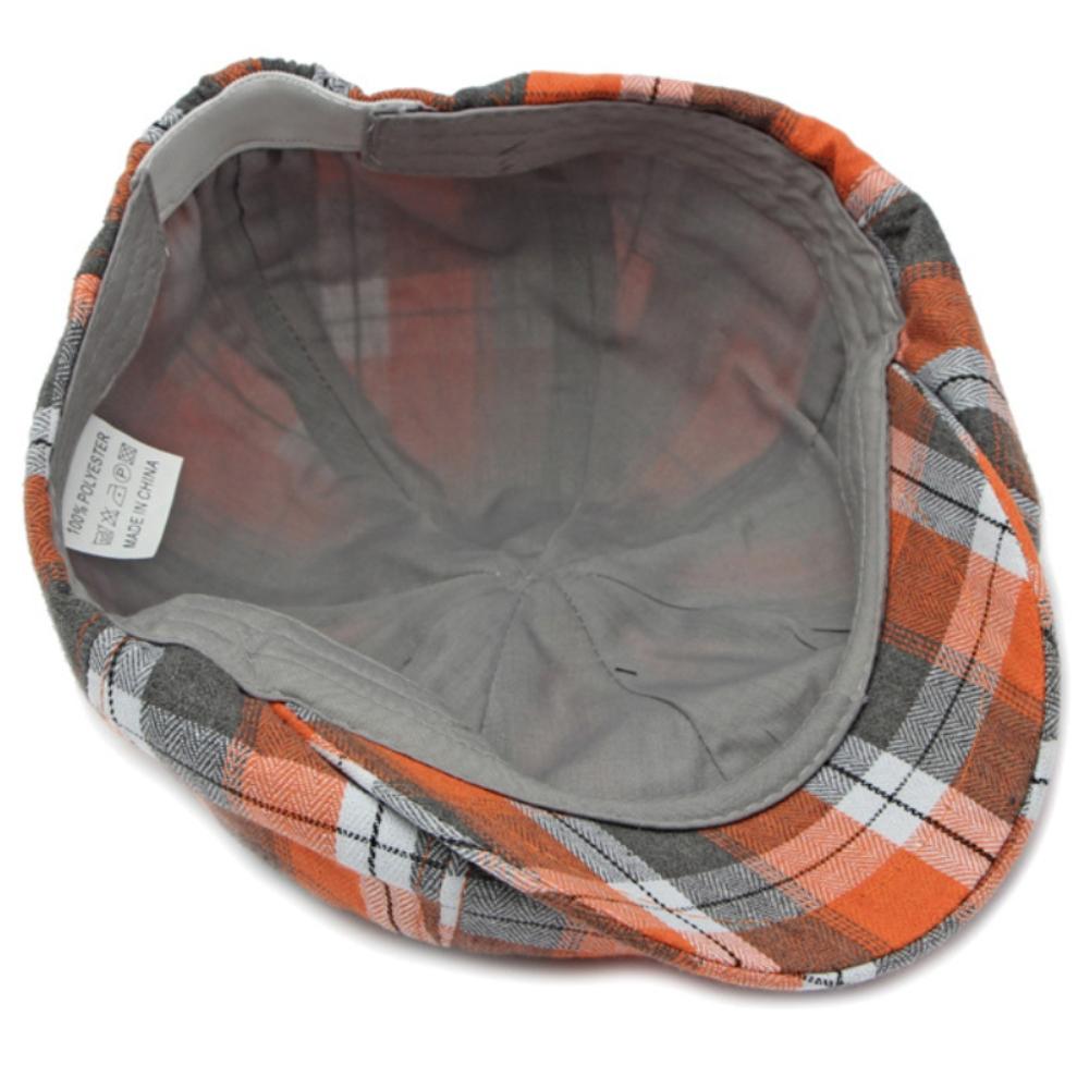 Ht4664 Beret Cap Spring Summer Sun Hat Octagonal Caps For Men Women Plaid Artist Painter Beret Hat Flat Cap Male Female Berets