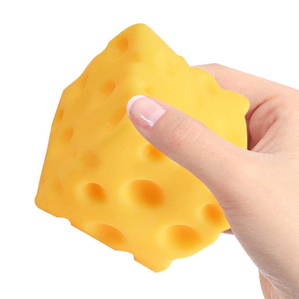 Soft Butter Cheese Fidget Toy Squishy Cheese Cube Squeeze Toys Slow Rebound Push Stress Relief Sensory Toy for Adults Gifts