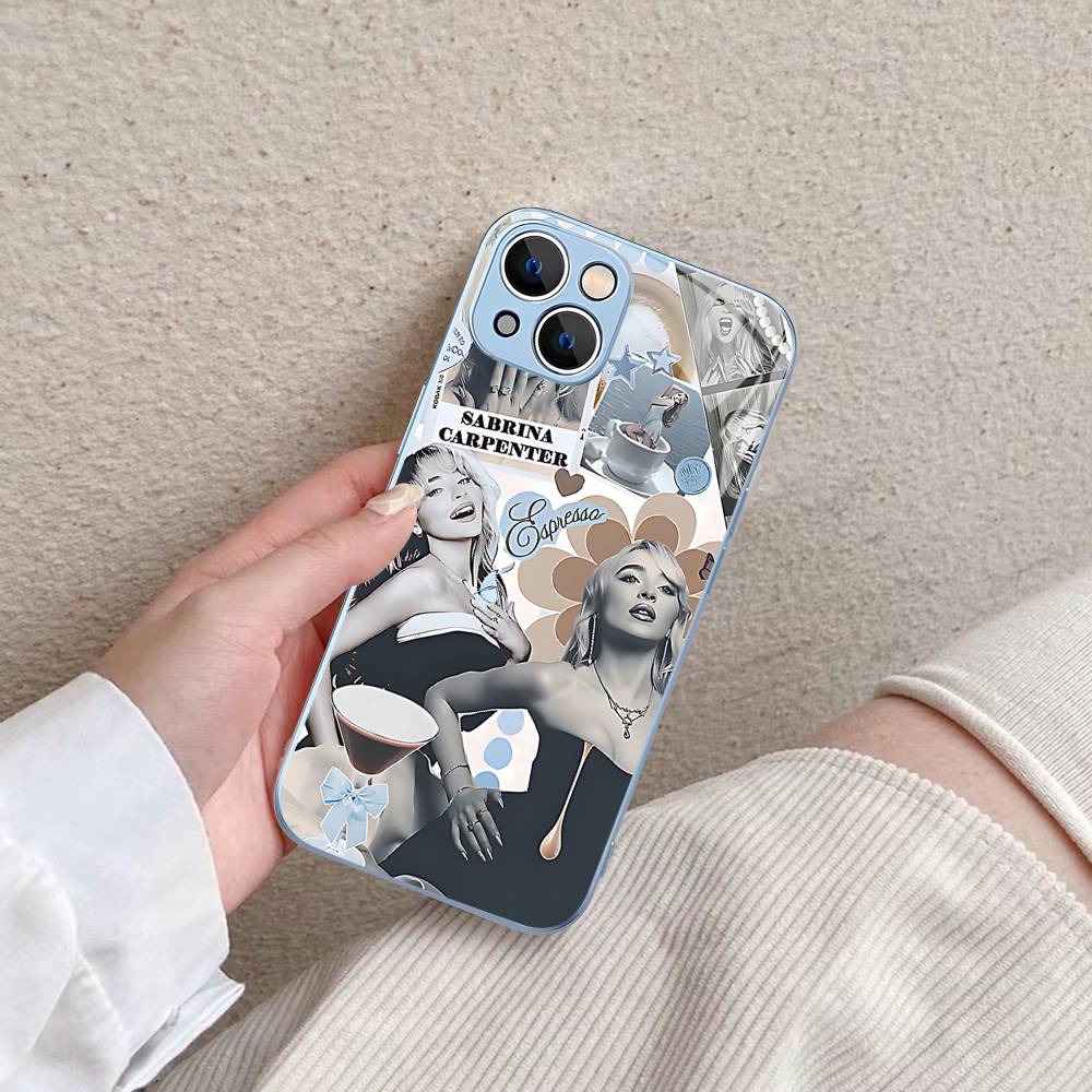 Singer S-Sabrina C-Carpenter For IPhone 14 13 12 Mini 11 Pro XS Max X XR 14 Plus Tempered Glass Cover iphone 11 pro