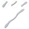 Ergonomic Gua Sha Board in Stainless Steel for Body Massage Targeting Back Arms