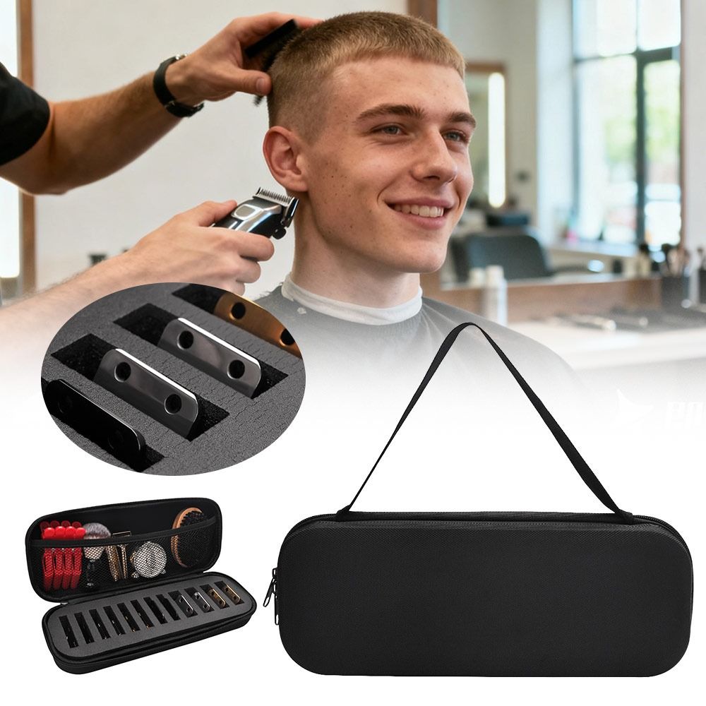 NEW Shockproof Beard Trimmer Organizer Hard Shell Waterproof Razor Travel Case Large Capacity Shaver Bag Travel