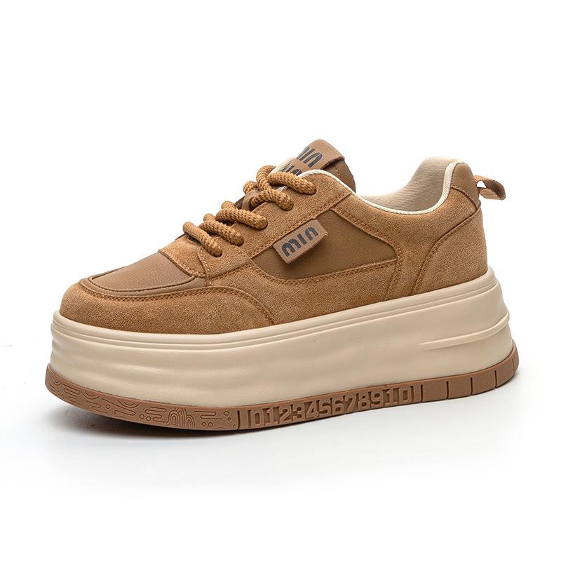 

Genuine leather board shoes for women new fashion women s shoes for spring and autumn 2026 40 коричневий