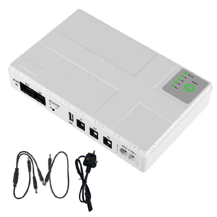 10400mAh Mini UPS 5V 9V 12V Battery Backup Portable Uninterruptible Power Supply