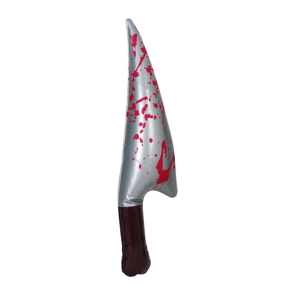 Inflatable Halloween Knife Prop Realistic Portable Scary Horror Prank Prop for Cosplay Supplies Party Favors for Kids Adults
