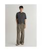 8SECONDS Lightweight Wide Pintuck Crispy Cotton Elastic Waist Pants Beige