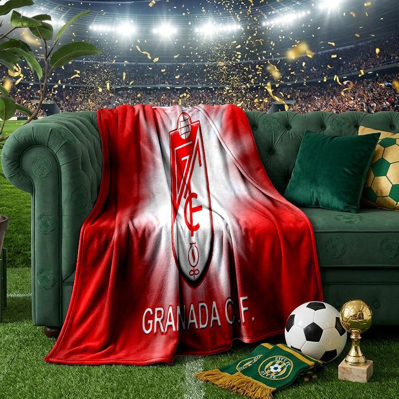 Granada Golden Crest Throws Blanket Flannel Blankets Plush for Couch Bed Gifts for Men Women Travel picnic blanket Christmas fan gifts