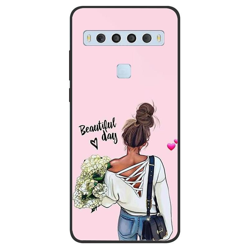 

Для чохла TCL 10L 10 Pro М яка силіконова задня кришка Для TCL 10L 10 Lite 5G UW 10Lite 10Pro 10 L Plus Чохол Coques Милий квітковий малюнок TCL 10 Pro