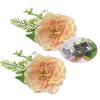Pack of 2 Artificial Flower Curtain Clips Decorative Tiebacks Clasps Buckles Window Drape Holders Holdbacks Home Decors