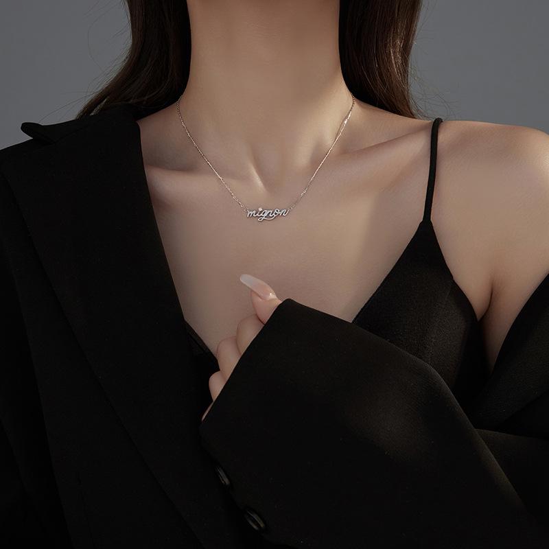 Banyan Tree Sterling Silver Initial Necklace - Elegant & Unique Clavicle Chain for Women