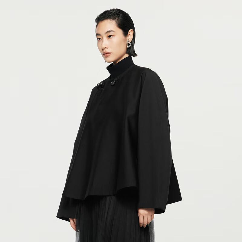 

JNBY 2024 Autumn A-line Wool-Silk Blend Jacket M