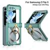 Wireless Charging Case For Samsung Galaxy Z Flip 5 Flip5 Clear Soft Cover For Samsung ZFlip5 Z Flip5 Funda Case Protective Coque