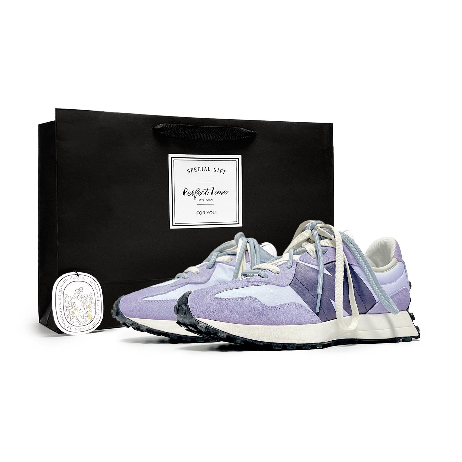 New Balance NB 327 Устойчивые к истиранию Низкие Беговые Кроссовки Унисекс Фиолетовые MS327FE(Команда285-) 40.5