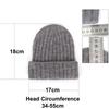 Solid Color Kids Knitted Beanie Hat Cat Ear Embroidered Bonnet Fashion Winter Cap  For Children