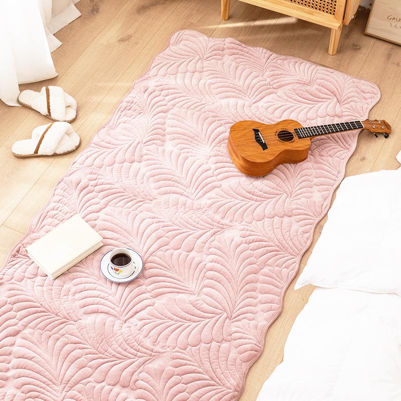 Simple Flannel Winter Thickened Bedroom Mattress Tatami Plush Floor Mat Coffee Table Mat Machine Washable
