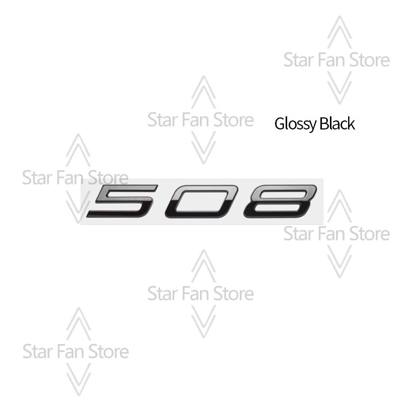 HRUC6 Metalowe Do Nowego Peugeot 308 208 508 Emblemat z Logo Naklejki 3D Emblemat Błotnika Naklejka Akcesoria Samochodowe Dekoracja Litery Stylizacja Samochodu