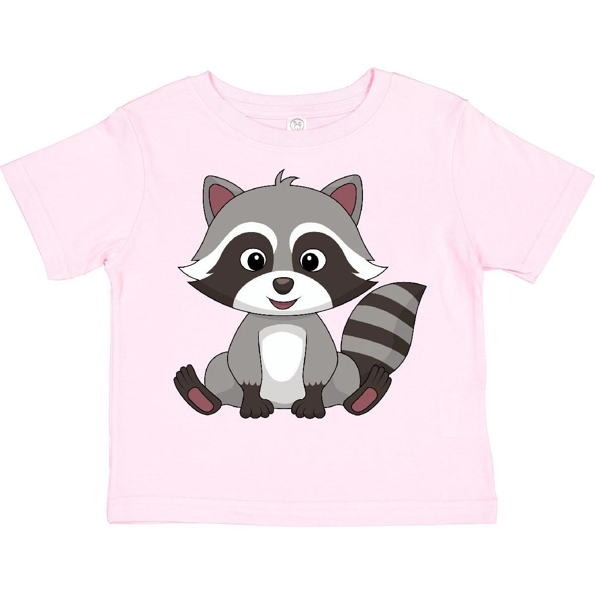 Inktastic Cute Baby Raccoon Toddler T-Shirt Animal Child Preschooler Kid Apparel 100