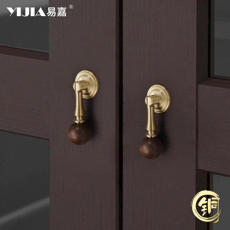 Wardrobe Door Handle Kitchen Door Pulls for Cabinets Wood Cabinet Nature Style Wooden Cabinet Handle Furniture Hardware