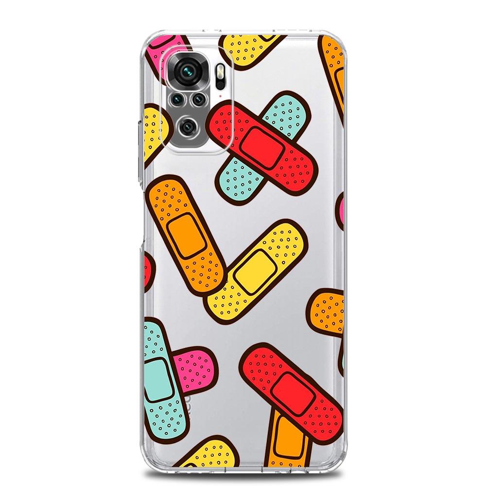 Módní roztomilý avokádový umělecký nový čtvercový průhledný kryt na telefon pro Xiaomi Redmi Note 12 11 9S 9 8 10 Pro+ 7 8T 9C 9A 8A K40 herní kryt
