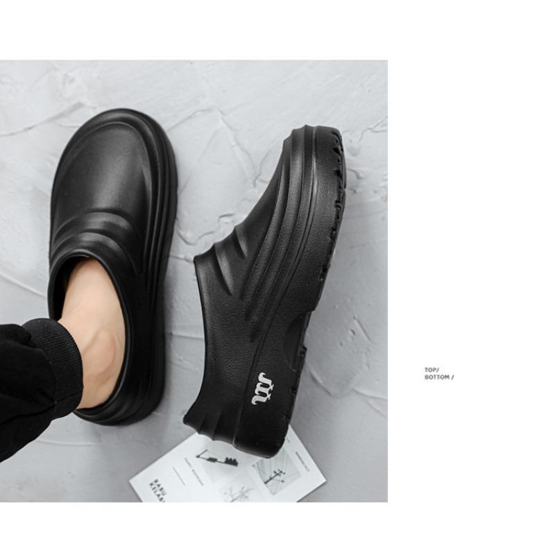 Pantofi de asigurare a muncii bărbați, cu talpă groasă, lejer, impermeabili, bucătar, pantofi de lucru, pantofi pentru bărbați și femei