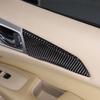 Carbon Fiber Front Inner Door Panel Trim Sticker For Nissan Pathfinder 2013-18