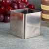 Quadratischer Mousse-Ring Edelstahl-Kuchenform 2,5 Zoll Antihaft-Backschneider Gebäckform Edelstahl-Mousse-Ring
