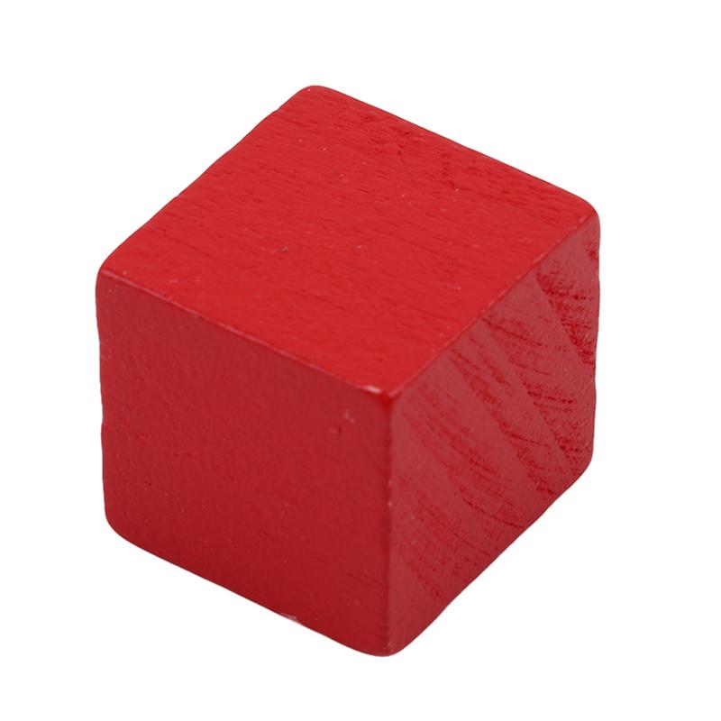 25pcs Montessori Colorful Wood Cube Blocks Bright Assemblage Block Early Educational Early Learning