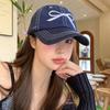 Bowknot Stylish Embroidered Baseball Cap For Women Adjustable Soft Top Spring Summer