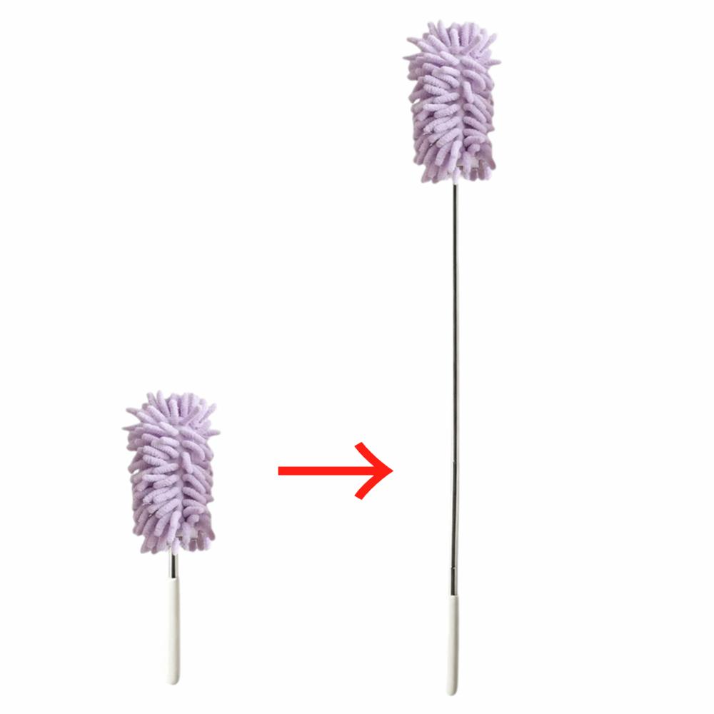 2pcs Extension Pole Handheld Duster Washable Washable Duster Practical Telescopic Duster Office