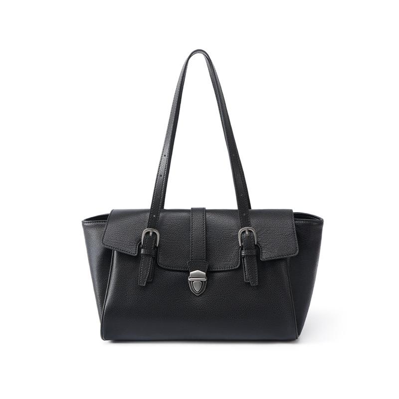 Vintage Damen Aktentasche Leder Pendler Handtasche Damen Großes Fassungsvermögen Design Sinn Nische High-End Sinn Umhängetasche