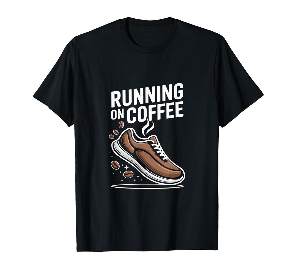 Running on Coffee Runner Caffeine Motivation T-Shirt