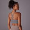 Naked Yoga Vest Women'S Cross Back Sports Bra Shock-Absorbing Gathering Seamless Cup Fitness Bra Women