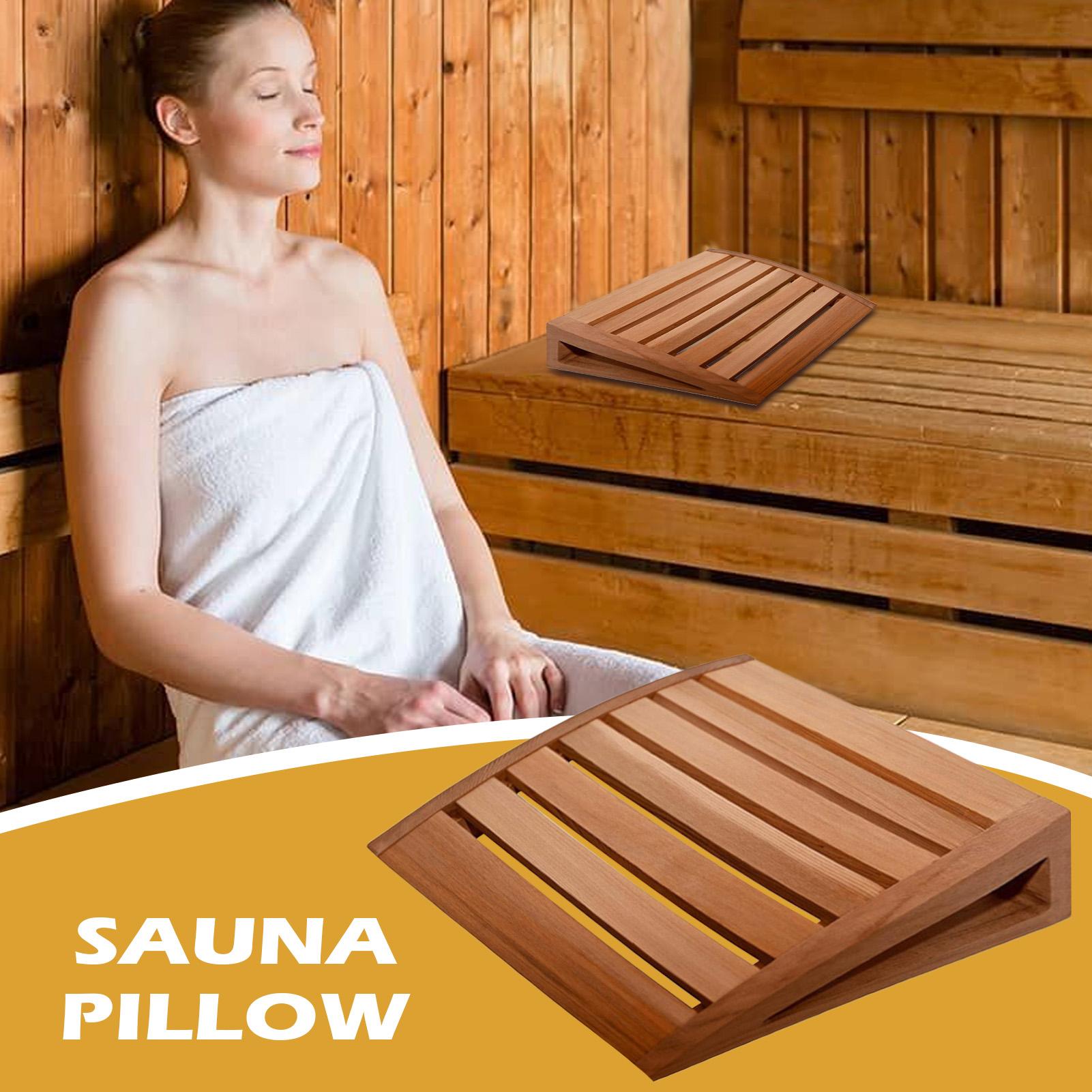 Sauna Neck Pillow Breathable Ergonomic Natural Wooden Sauna Headrest Back Cushion For Home Room Commercial Resting Relaxing China Mainland 5900₽