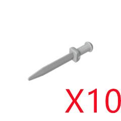 MOC Brique de Construction Médiévale Soldat Figurine de Film Accessoire Casque Arc Flèche Épée Hallebarde Hache Épaulette Mini Jouet K034
