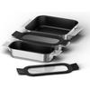 Set of BSH HEZ9FF030 Roasting Pans, 3 Pieces (17007154)