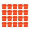 20pcs Flat Fan Spray Tip High Pressure Plastic Agricultural Sprayer Nozzle for Plant Protection Drone Orange