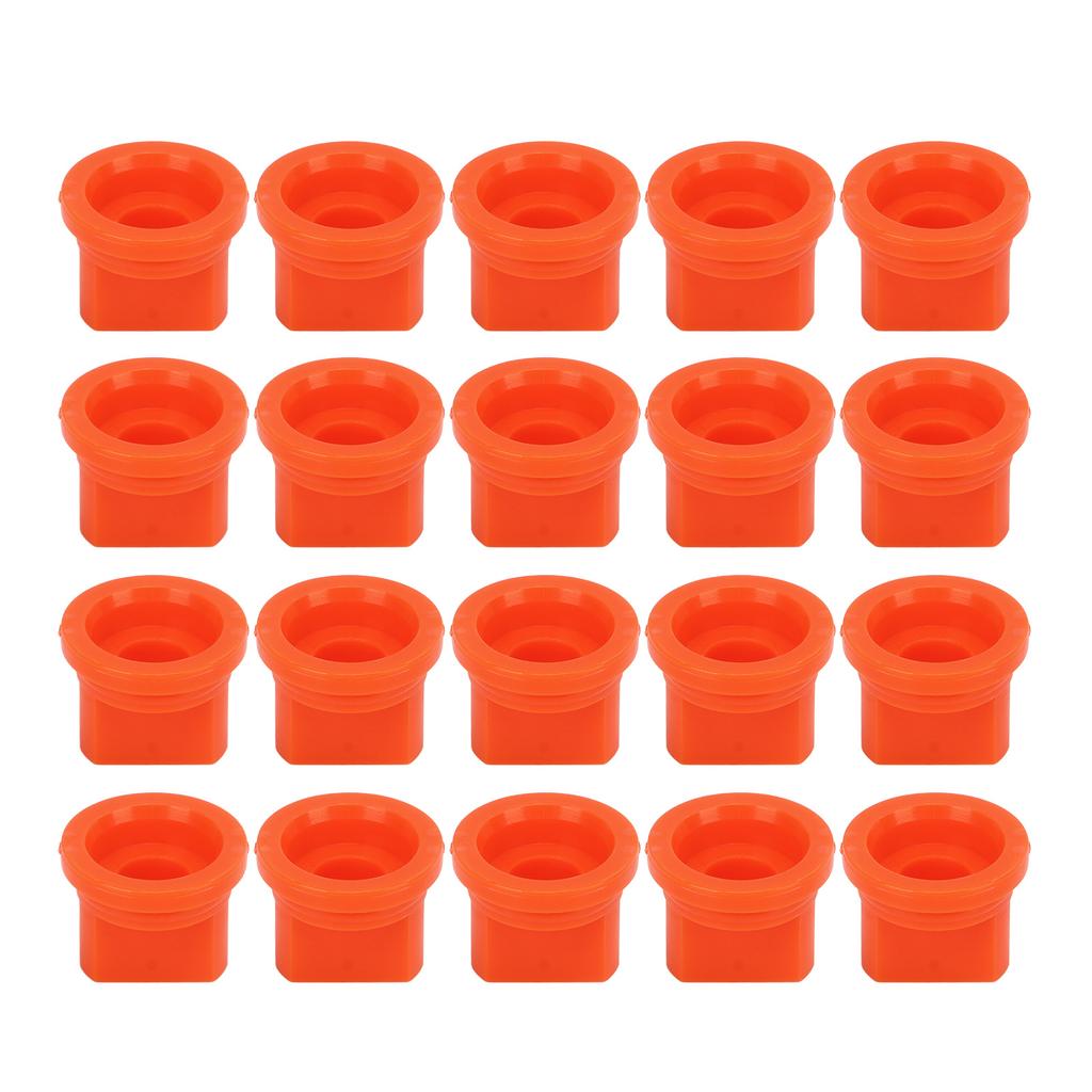20pcs Flat Fan Spray Tip High Pressure Plastic Agricultural Sprayer Nozzle for Plant Protection Drone Orange