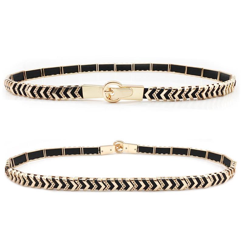 Minimalist Metal Belt For Ladies With Silver Alloy Buckle Suitable For Summer Outfits