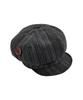 Mileko Side Button Hat Khaki Gray