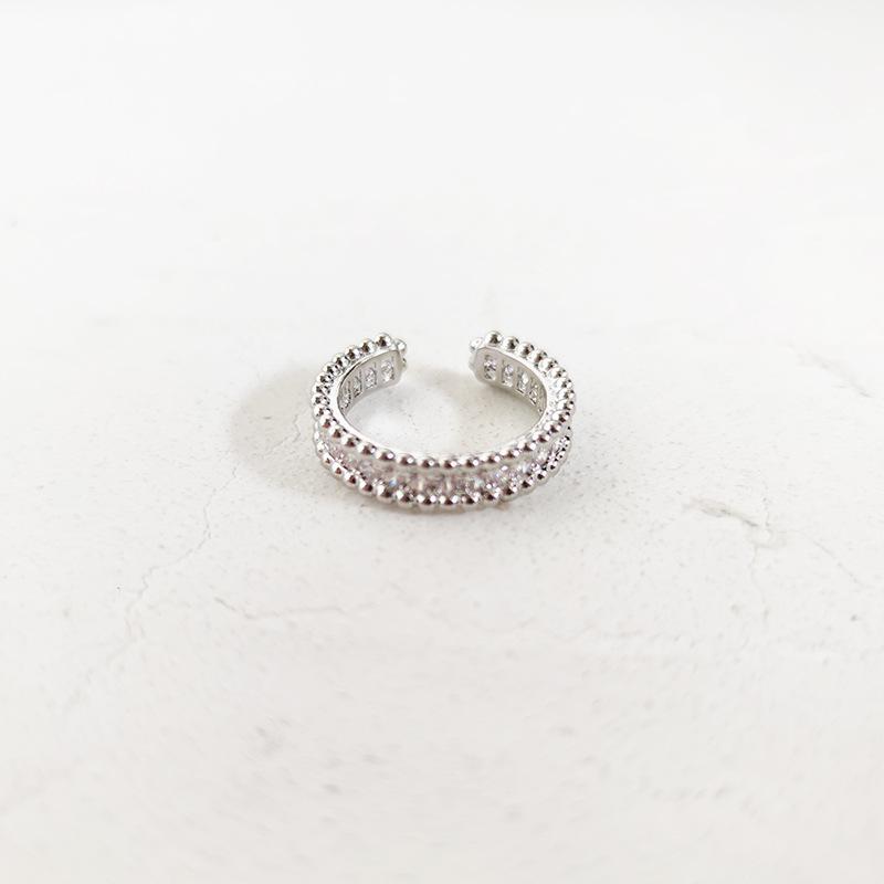 

Кольцо из циркония для женщин, кольцо с холодным ветром, нишевый дизайн, темперамент, указательный палец opening adjustable