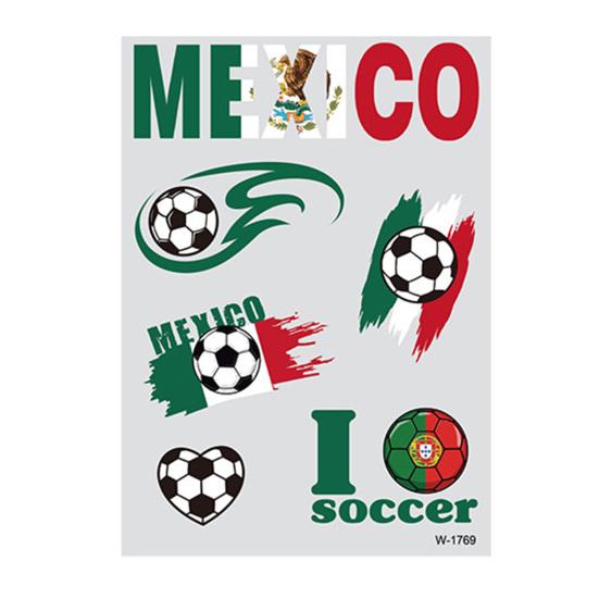 Glow Soccer Tattoos, Waterproof Temporary Freckle Stickers, Football Fan Body Art for Game Day, Night Party Makeup