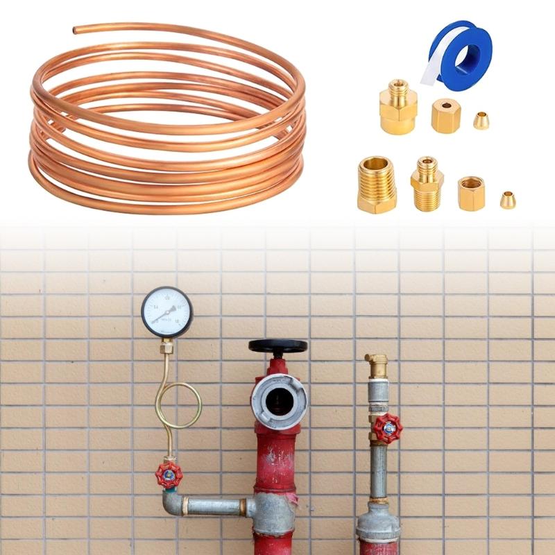 Metal & Rubber Fuels Injections Pumps Pressure Tester Multifunction Fuels Pressure Testing Set Upgrades for Stable Testing
