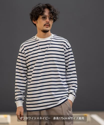 SIDE23-183 Striped long-sleeved T-shirt
