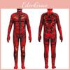 Atemberaubender Kinder Venom Carnage Jumpsuit Rot Ganzkörperkostüm Anzug Für Halloween Cos Performance
